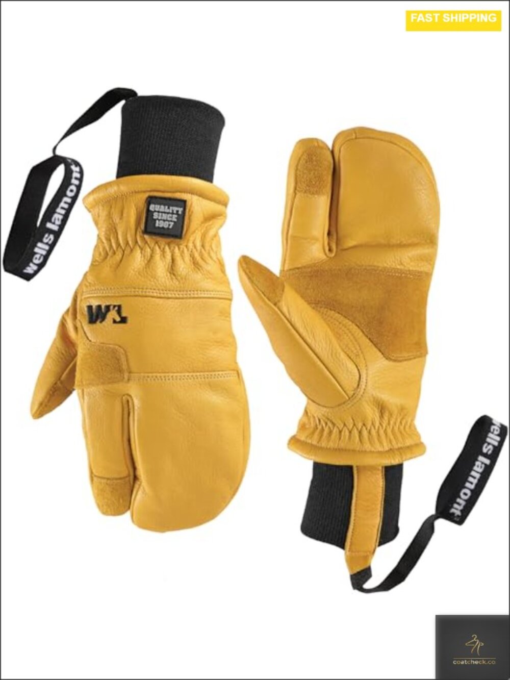 HydraHyde Winter Mittens Lobster Style Insulated 3M Thinsulate Skiing
